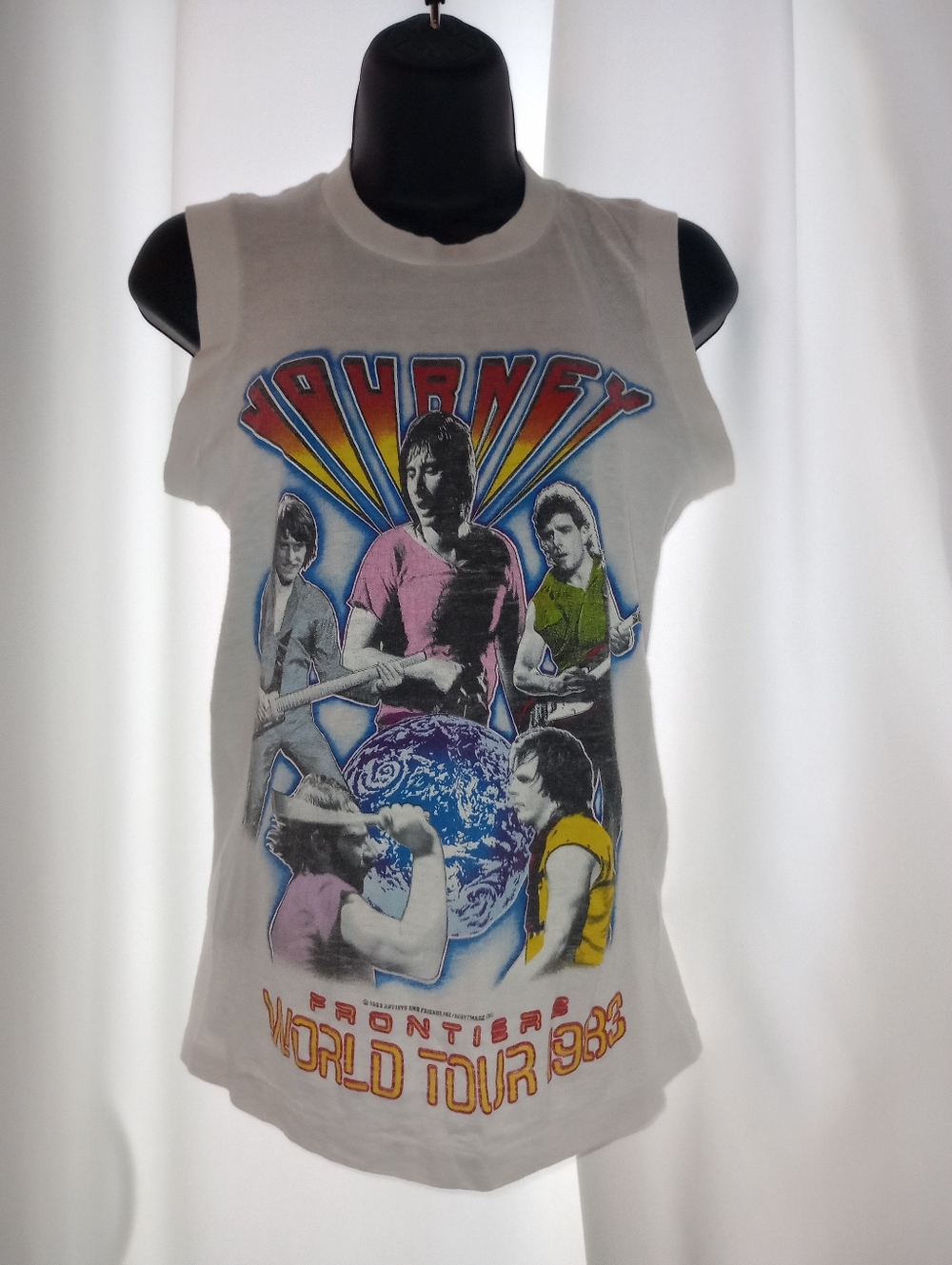 Vintage 1983 Journey Frontiers World Tour Tank Top